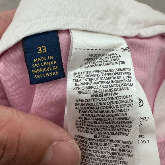 Polo Ralph Lauren Shorts Mens 33 Pink Pony Embroidered Stretch Classic Fit - Picture 3 of 10